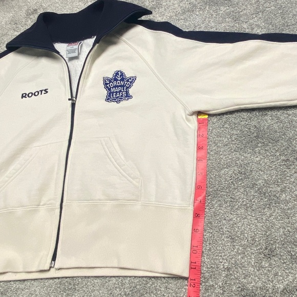 Rare Off-White Vintage Roots Toronto Maple Leafs Zip Up, L - Picture 6 of 16